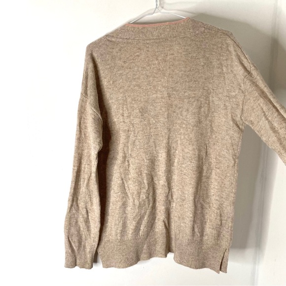 Boden Tan V-Neck Sweater - Picture 7 of 8